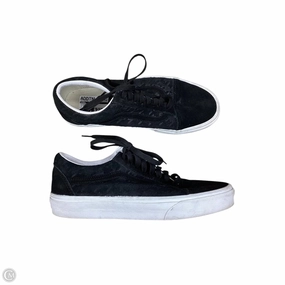 Stretchable Fabric High Top Look Shoes Sneakers By Vans In Black, Size: 9