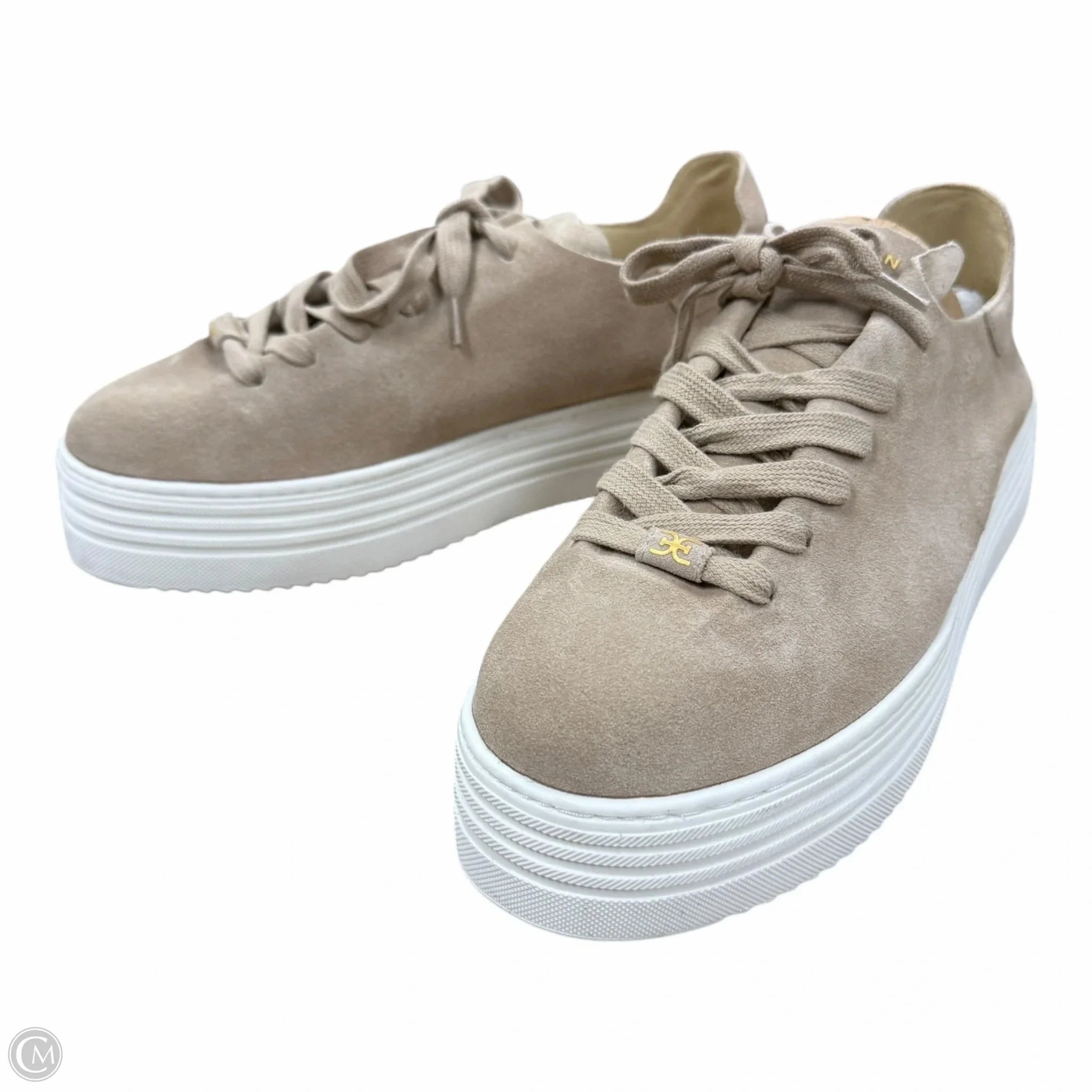 Shoes Sneakers By Sam Edelman In Tan, Size: 9 Perforated Airflow Zones