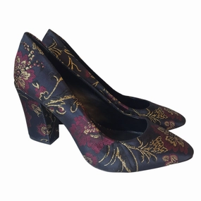 Shoes Heels Block By Antonio Melani In Floral Print, Size:8 Comfortable Soles casual daily wear