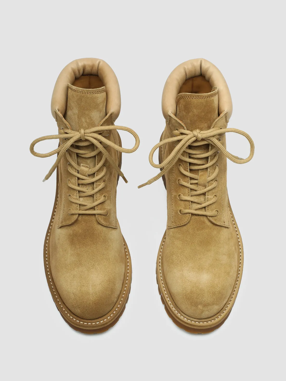 BOSS 002 - Light Brown Suede and Leather Lace Up Boots Nordic Calm Mountain Proof