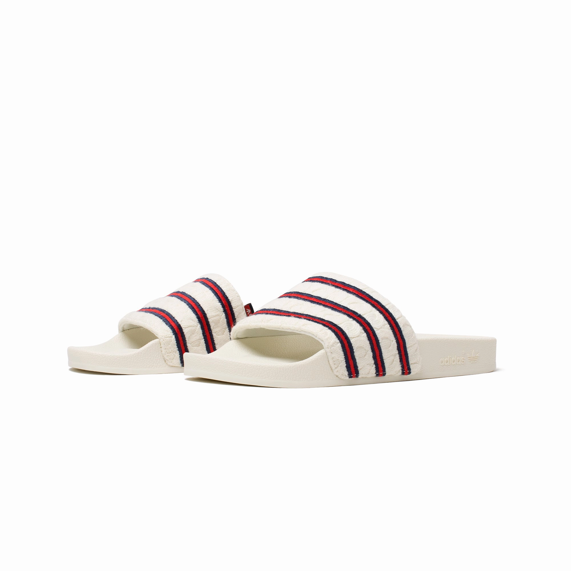 volleyball - compatible running shoes fitness - challenge Extra Butter x Adidas Consortium Adilette Cableknit Slides