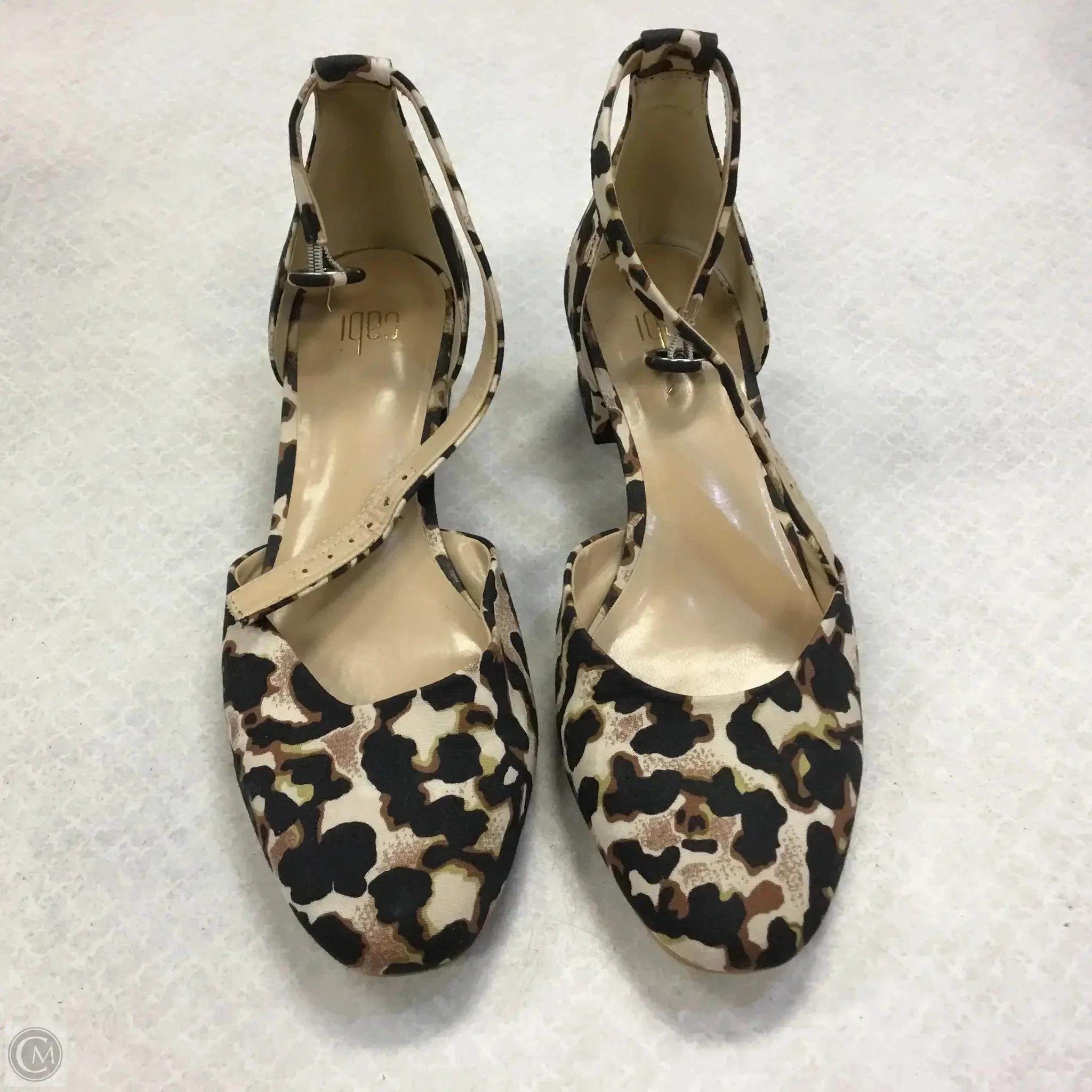 Shoes Heels Block By Cabi In Animal Print, Size: 7.5 High Fashion Shoes