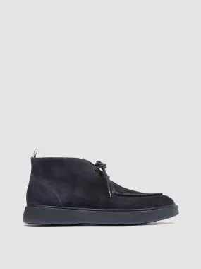Stretchable FRAME 002 - Navy Suede Chukka Boots