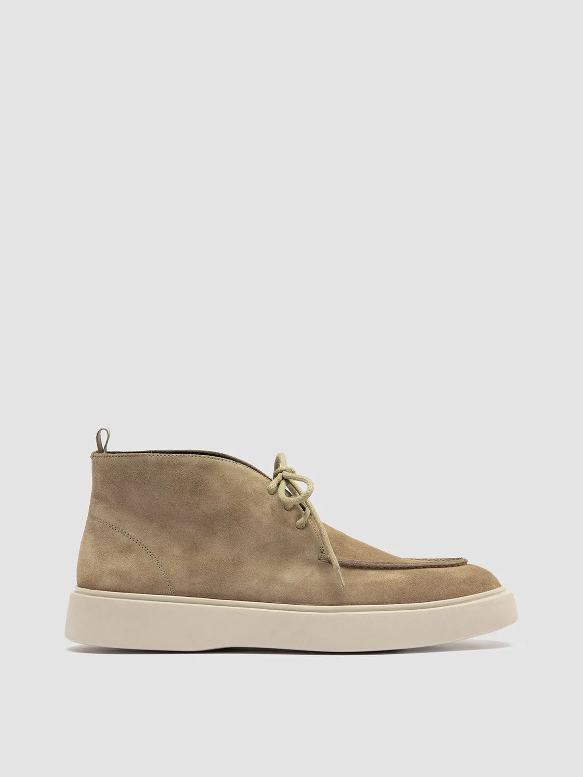 FRAME 002 - Taupe Suede Chukka Boots Croc Look Performance Focus