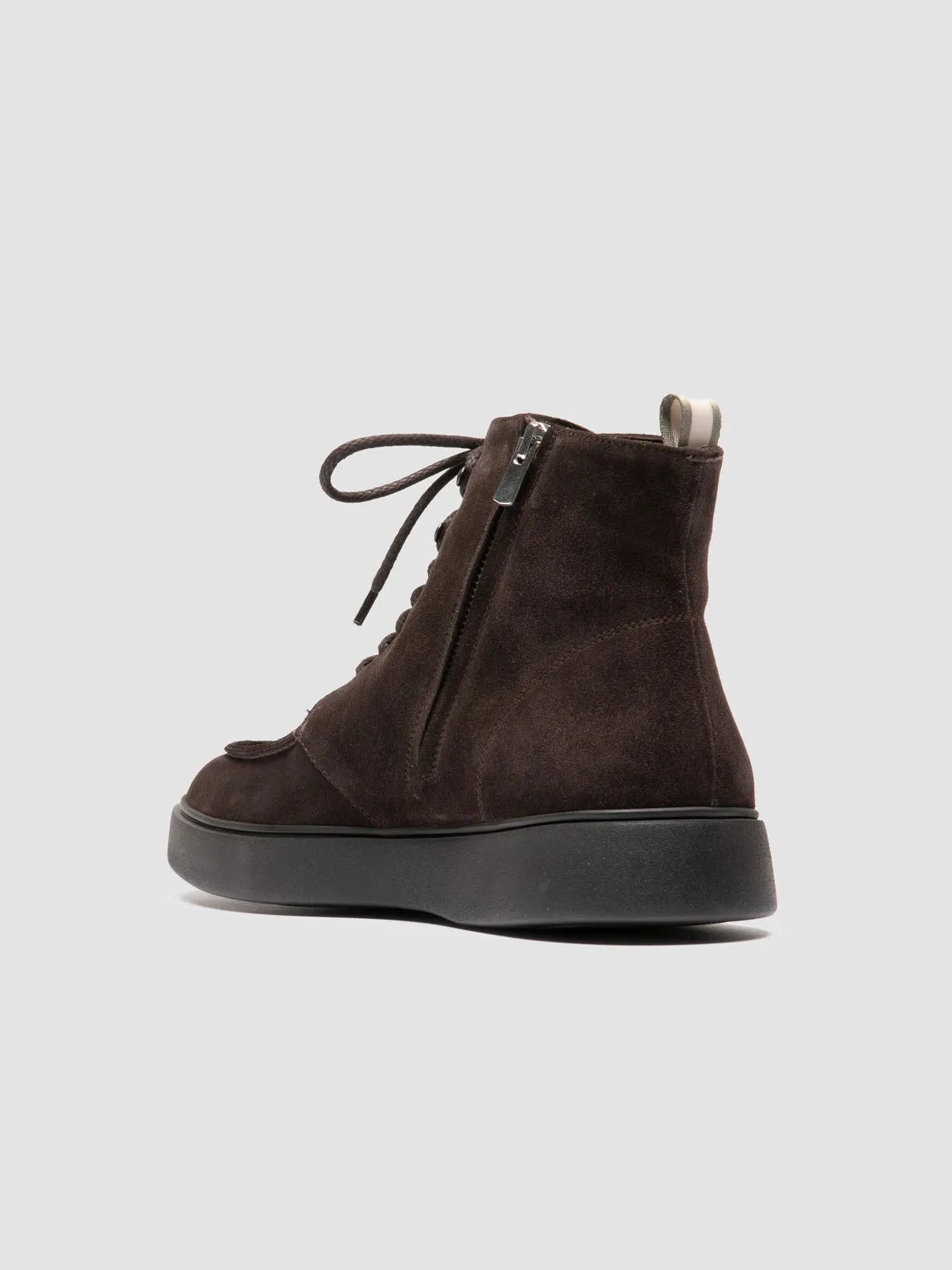 Built Tough FRAME 004 - Dark Brown Suede Lace-up Boots
