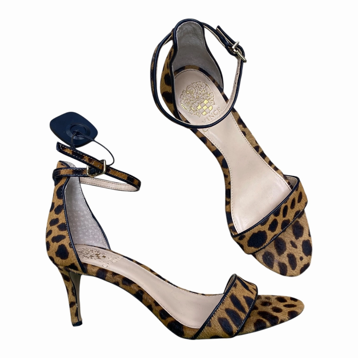 Classic Bridal Sandals formal dress shoes Shoes Heels Stiletto By Vince Camuto In Animal Print, Size:7.5