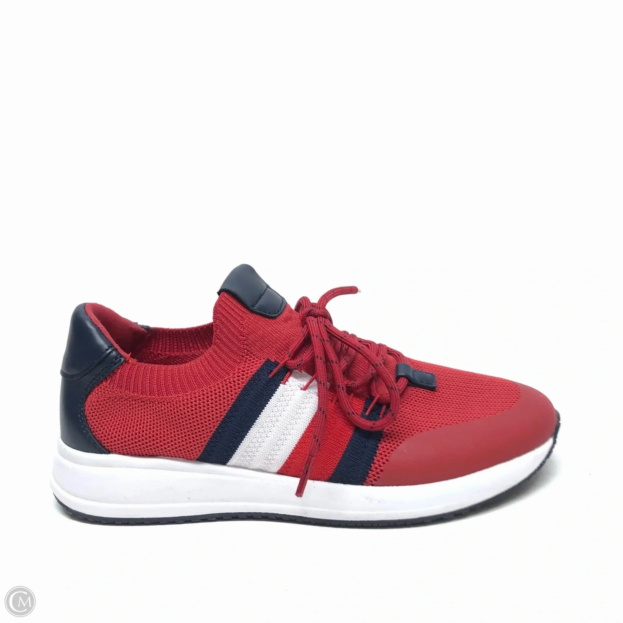 Seamless lining Shoes Sneakers By Tommy Hilfiger In Blue & Red & White, Size: 6.5