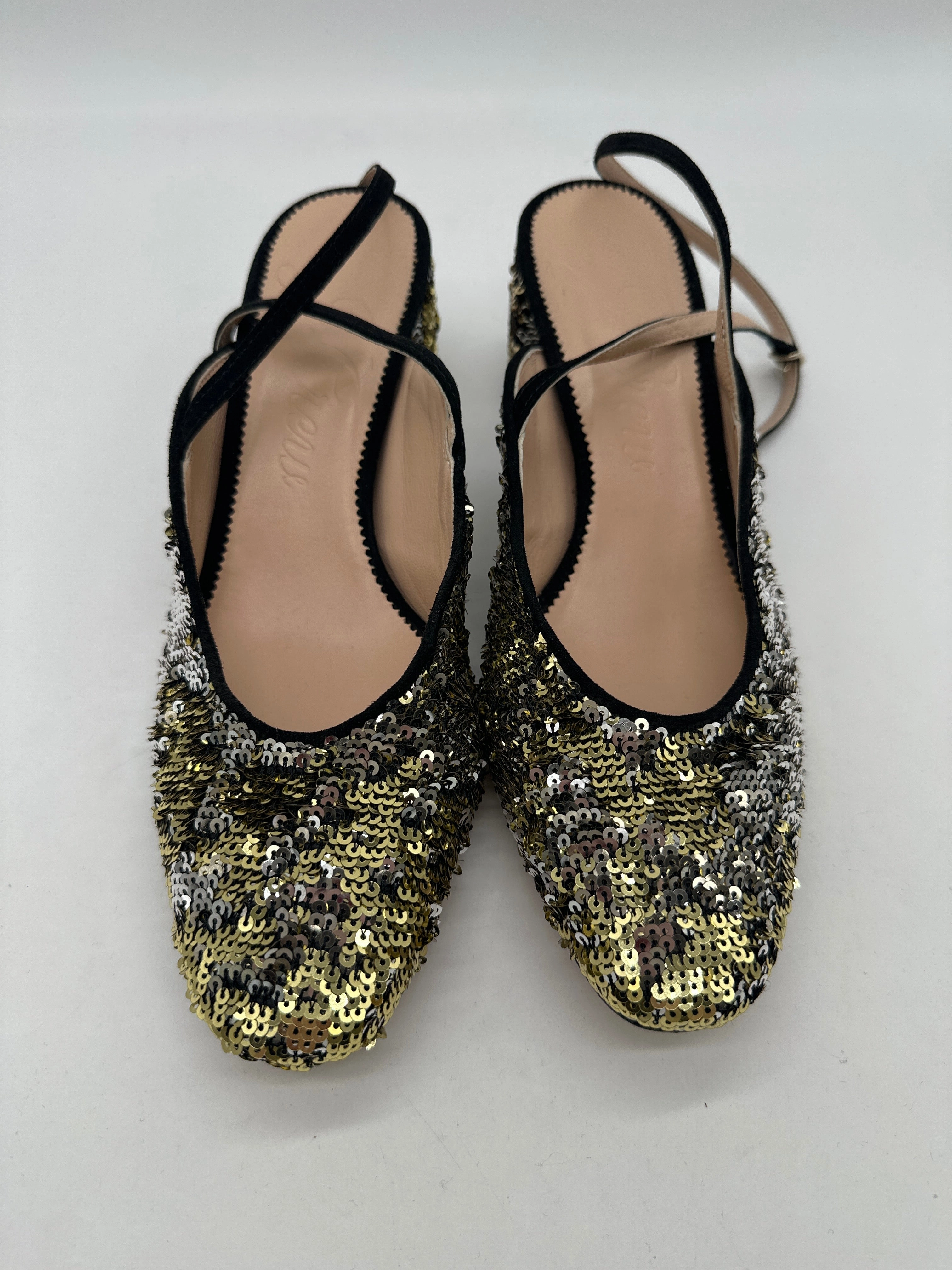 High Fashion Shoes Shoes Heels Block By J. Crew In Gold, Size: 8.5