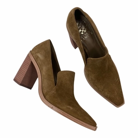 Flexible Soles SHOES HEELS BLOCK by VINCE CAMUTO In BROWN, Size: 6.5