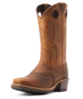 Fashionable Utility Ariat Hybrid Roughstock Square Toe Western Boot Style 10044565