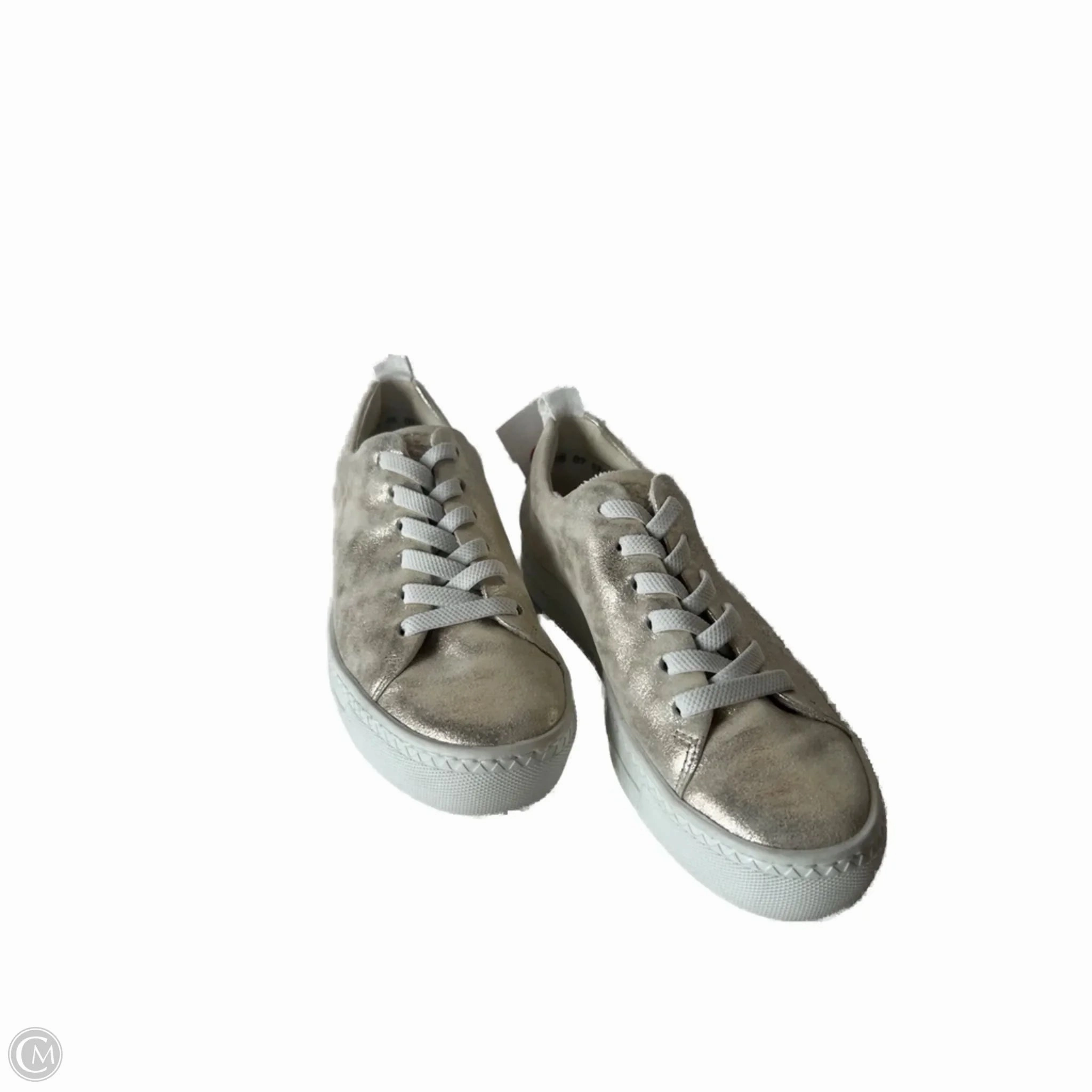 Outfit Neutral All Ride Shoes Sneakers By Paul Green In Gold & White, Size: 7