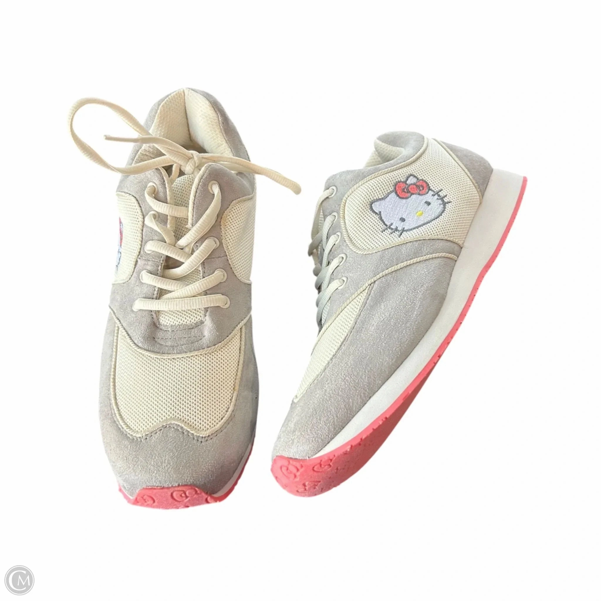 Shoes Sneakers By Hello Kitty In Grey, Size: 10 Shock Absorber Light Flex