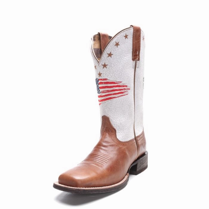 Ariat Womens Circuit Patriot Cowboy Boots Style 10040400 EasyToClean