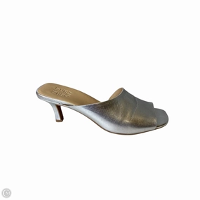 Shoes Heels Block By Naturalizer In Silver, Size: 9.5 Non Marking