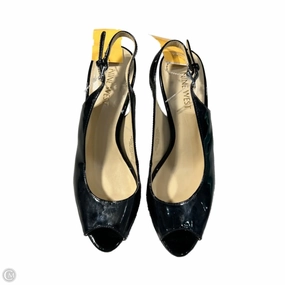 Modern Heels Textured Heels Shoes Heels Stiletto By Nine West In Black, Size: 7