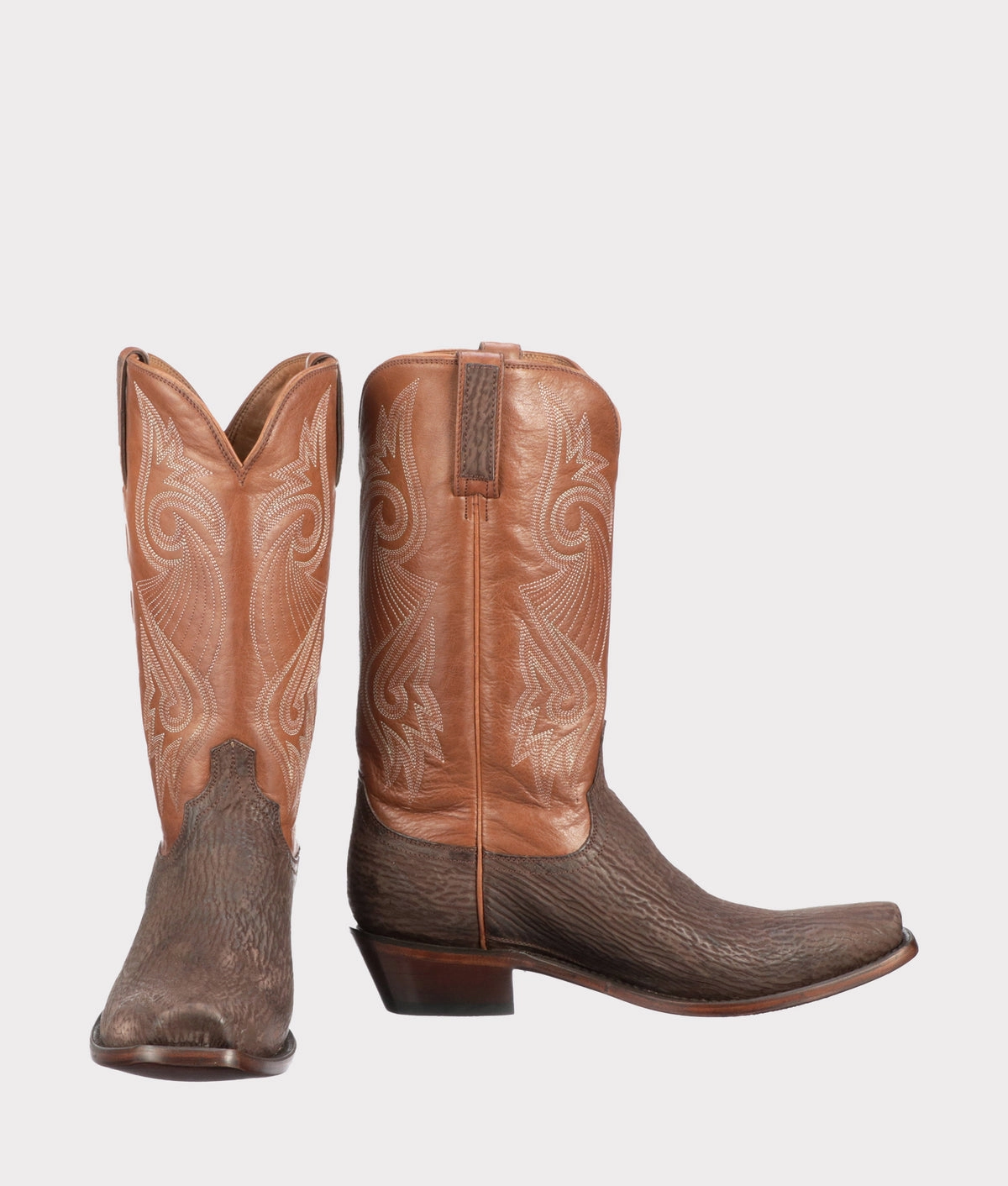 Lucchese Mingus Whiskey Boots Road Trip