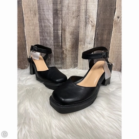 Shoes Heels Block By Maurices In Black, Size: 10 Slip-Resistant Heels Open Toe Evening Pumps