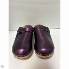 Arch Cushioning Good Traction Shoes Heels Block By Clothes Mentor In Purple, Size: 8.5