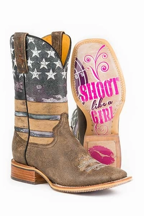 Tin Haul American Woman Boots Shoot Like A Girl Sole STYLE 14-021-0007-1219 Shock Absorbing Comfort Seeker