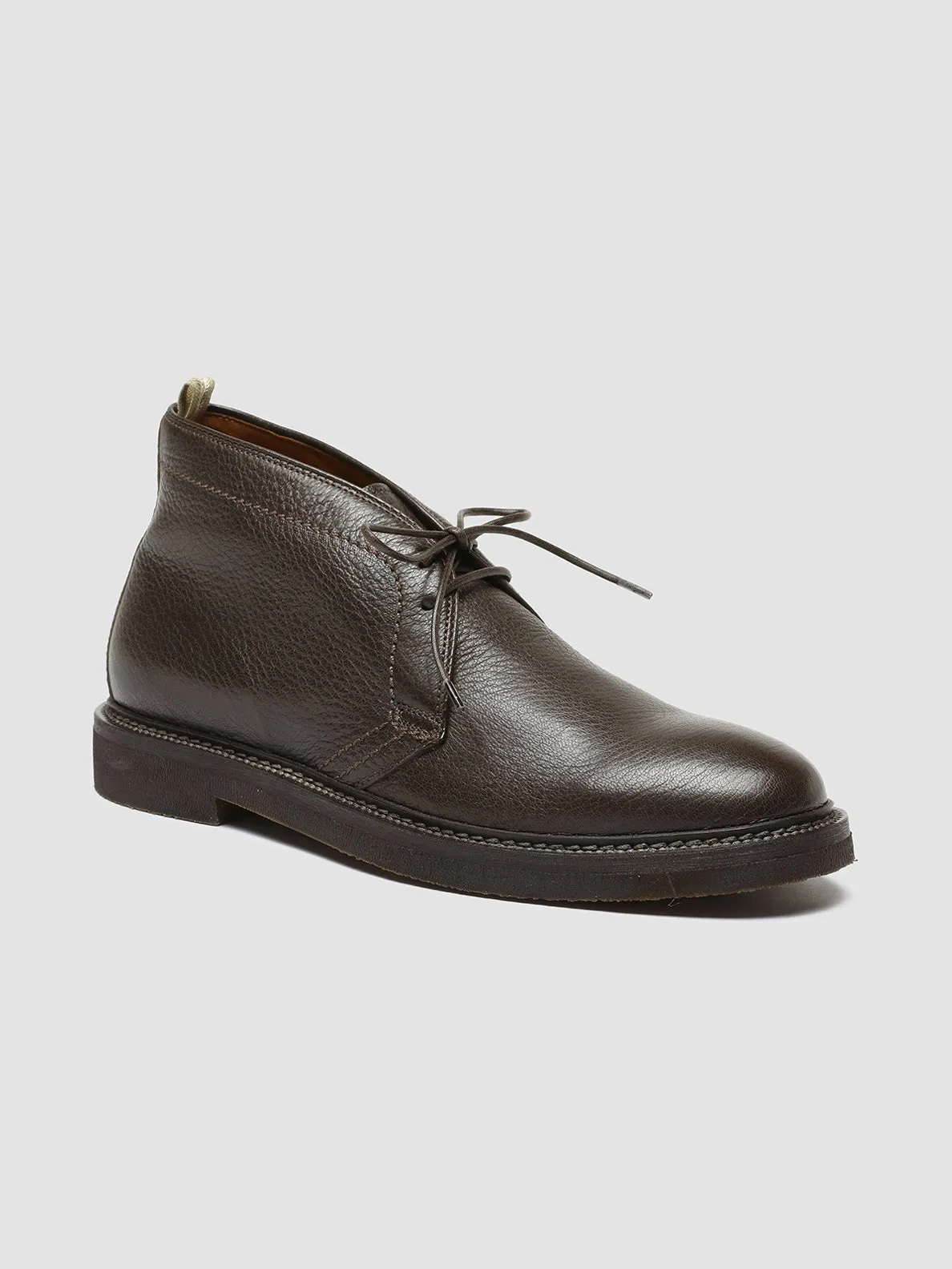 HOPKINS FLEXI 202 - Brown Leather Chukka Boots Comfortable Cushioned Step Work Commute