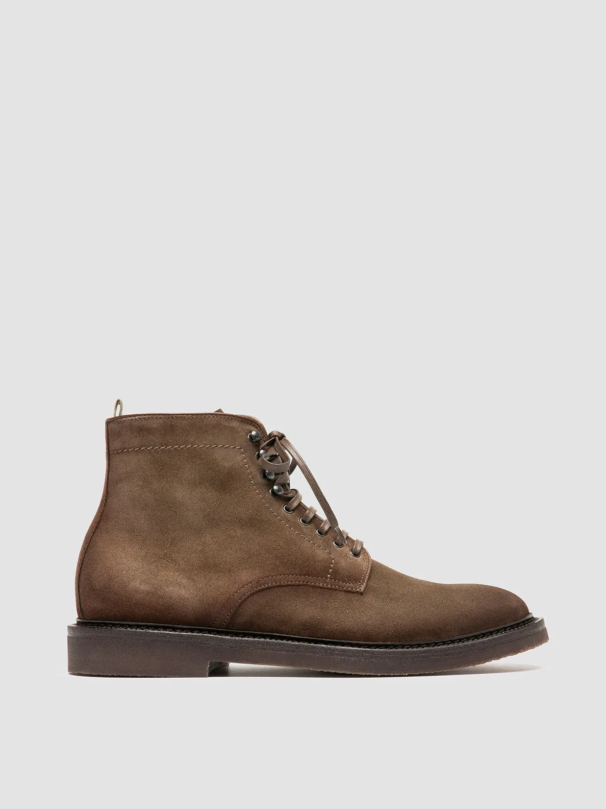 HOPKINS FLEXI 203 - Taupe Suede Lace-up Boots Hunter