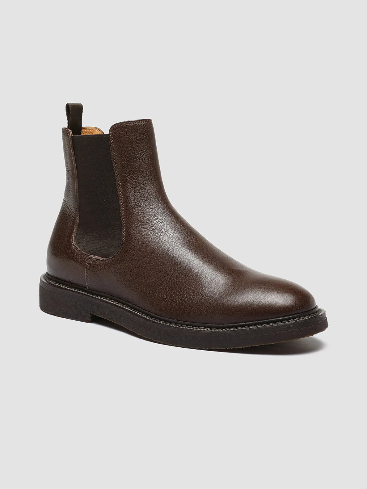 HOPKINS FLEXI 204 - Brown Leather Chelsea Boots Air Flow