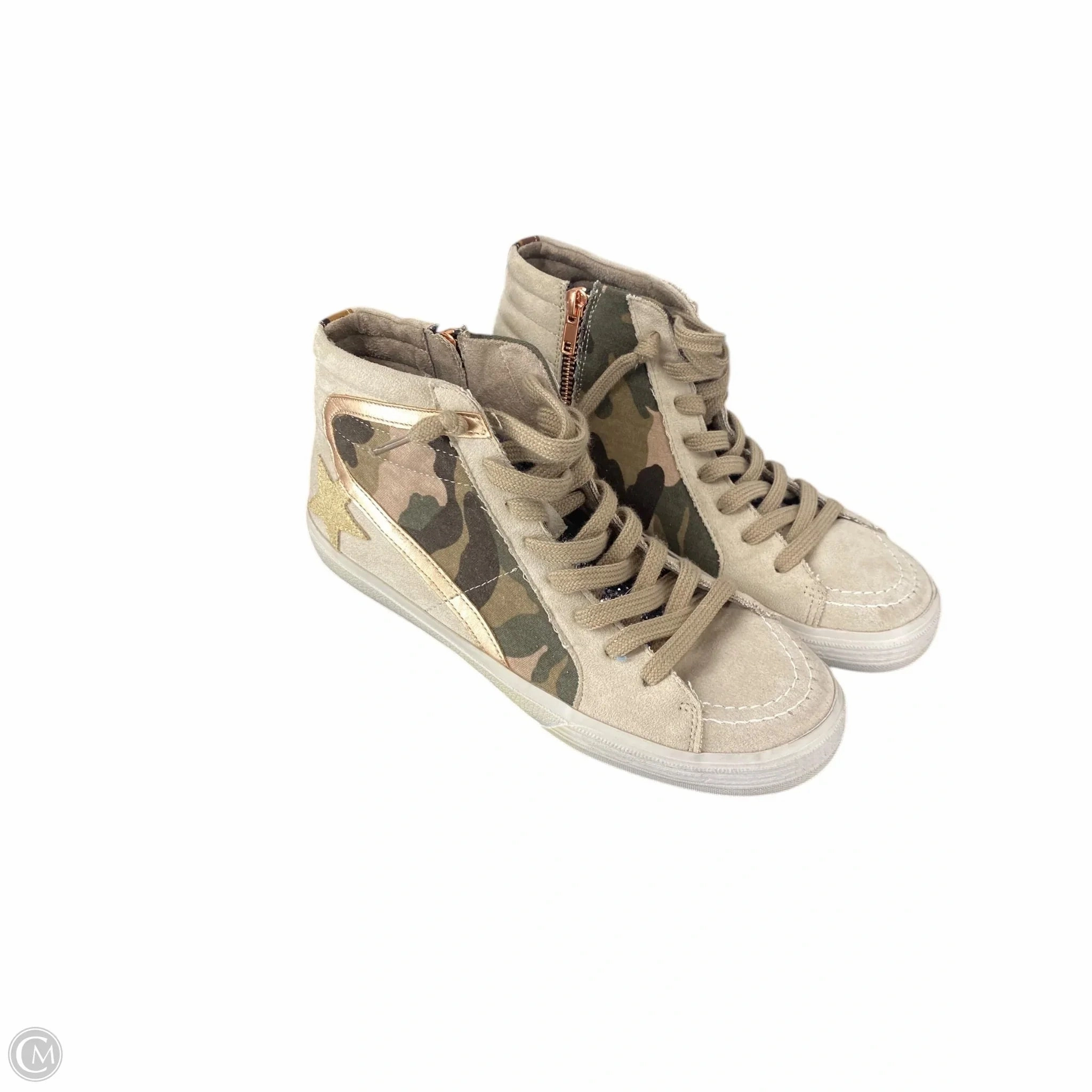 Work Day Clean Shape Shoes Sneakers By Shu Shop In Taupe, Size: 9