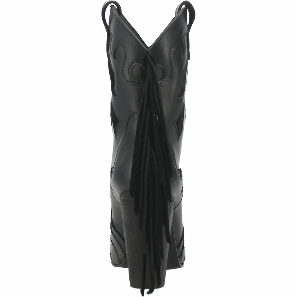 Breathable Upper DINGO LADYS NIGHT LEATHER BOOTIE STYLE DI911BK