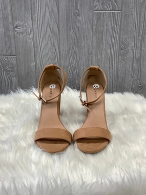 Tan Shoes Heels Block Torrid, Size 9.5 Wide Fit Heels