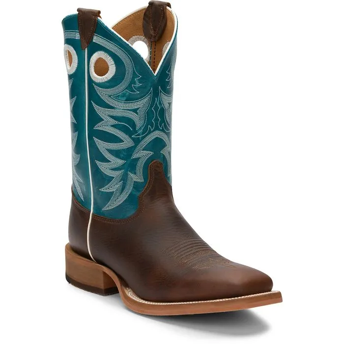 Performance Focus Justin Bent Rail Mens Caddo Square Toe Western Boots Style BR742