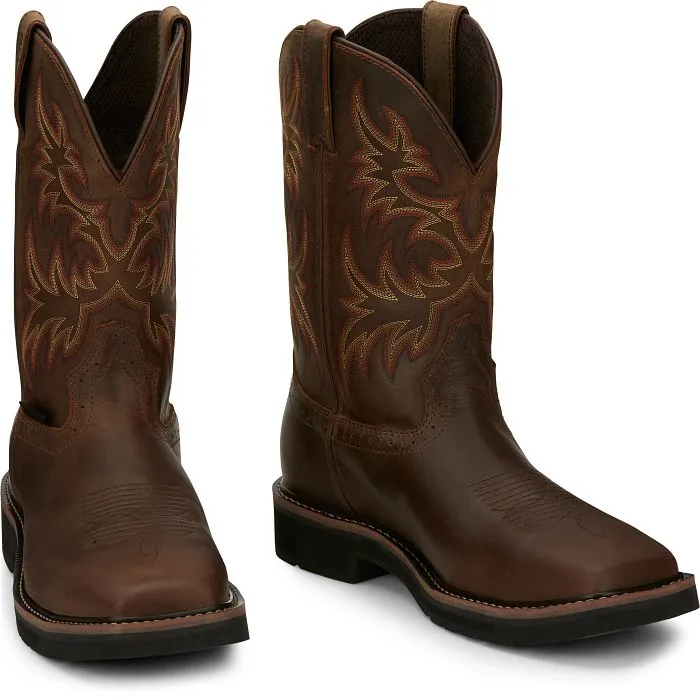 JUSTIN DRILLER STEEL TOE WATERPROOF WORK BOOT STYLE SE4690 High Performance Flexible Grip Gear