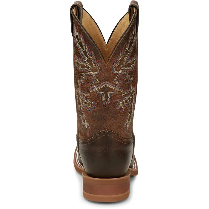 Padded Interior Nature Lover Tough Weather JUSTIN MENS BENDER 11" WESTERN BOOT BR5348