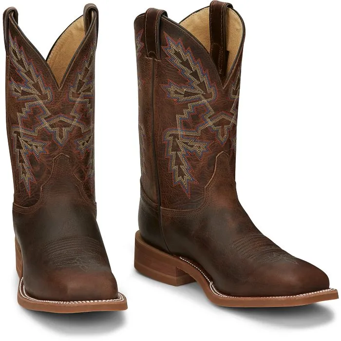 JUSTIN MENS BENDER 11" WESTERN BOOT BR5348 Outdoor Essential Comfort Lining Urban Commute