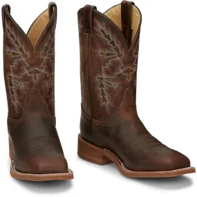 JUSTIN MENS BENDER 11" WESTERN BOOT BR5348 Rugged Built Adventure Journey