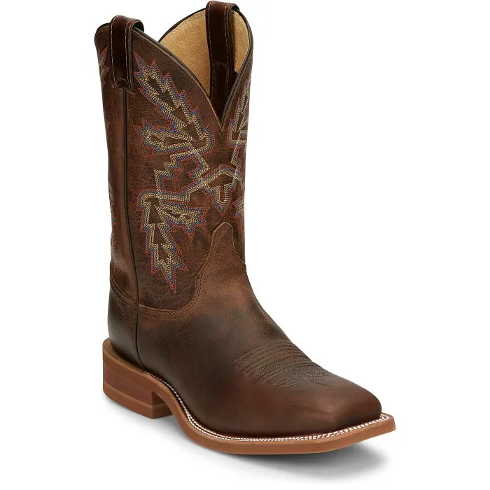 JUSTIN MENS BENDER 11" WESTERN BOOT BR5348 Durable Build