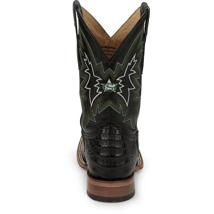 Custom Fit Justin Mens Caiman Haggard Square Toe Western Boots Style GR5705