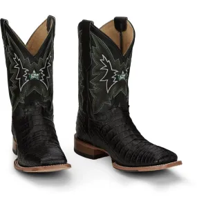 Justin Mens Caiman Haggard Square Toe Western Boots Style GR5705 Boho Mood Flexible Frame Work Commute