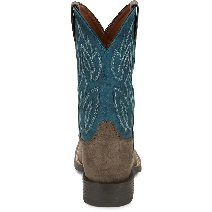 Durability Focus Protective Sole JUSTIN MENS CANTER SQUARE TOE WESTERN BOOTS STYLE SE7513