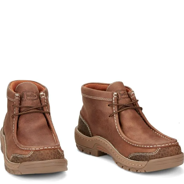 Justin Mens Crafton Waterproof Work Boots Style SE251 Secure Hold Shoes Workforce Ready