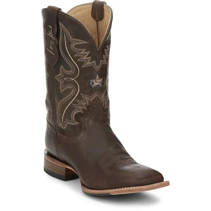 Justin Mens Dillon Square Toe Western Boots Style GR8016 Protective Lining Outback Travel