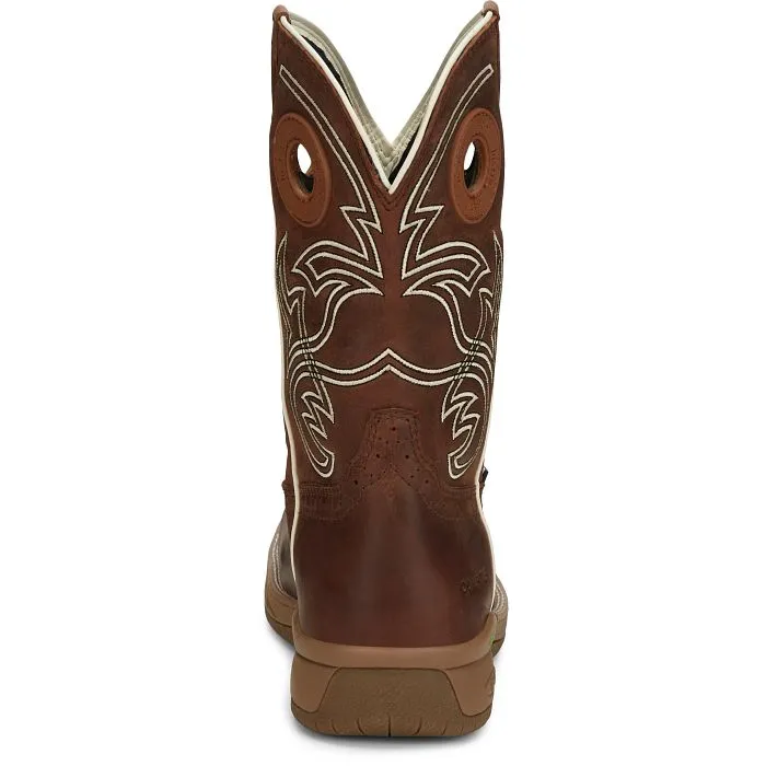 JUSTIN MENS NITREAD COMPOSITE TOE WORKBOOTS STYLE CR3201 Sturdy Construction CushionedSole