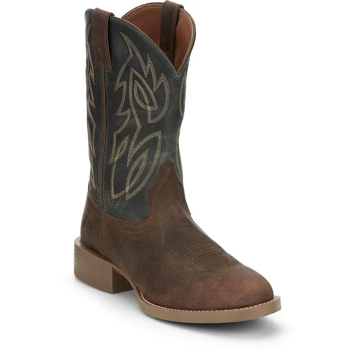 JUSTIN MENS RENDON WESTERN BOOTS STYLE SE7533 Protective Finish All Day Wear Trendy Footwear