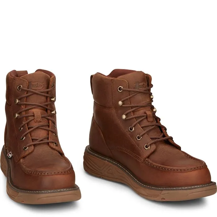 Long Walks Justin Mens Rush Nano Composite Toe Waterproof Work Boots Style SE471