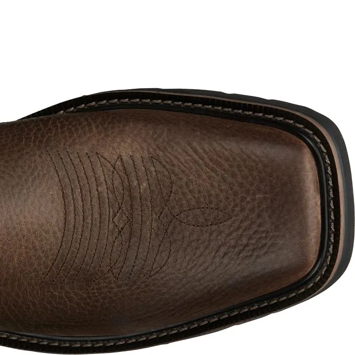 Rugged Traction Waterproof Traction Justin Mens Stampede Western Work Boots Style SE4683