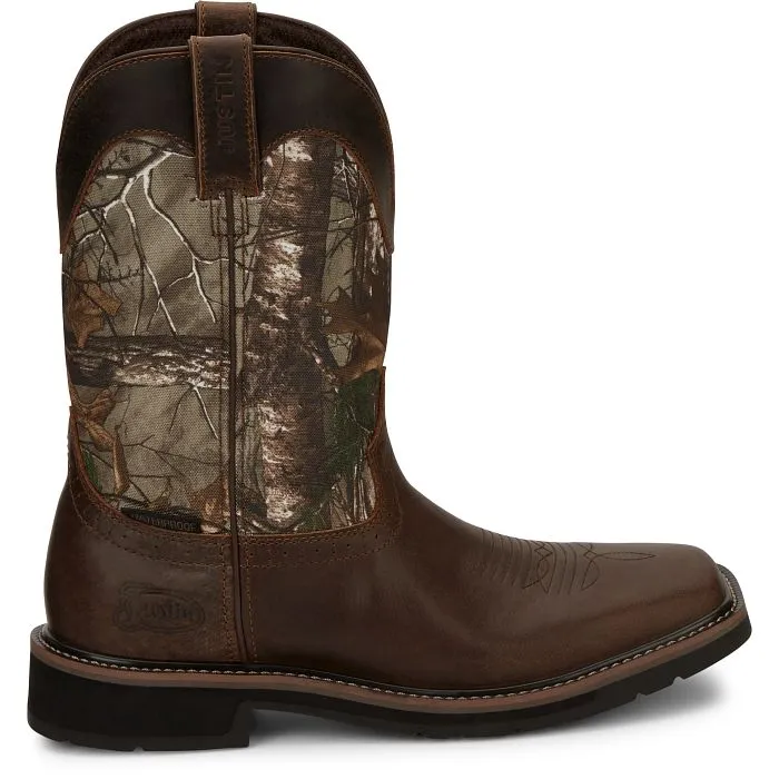 High Grip Footwear Industry Quality Justin Mens Trekker Camo Waterproof Work Boots Style SE4676