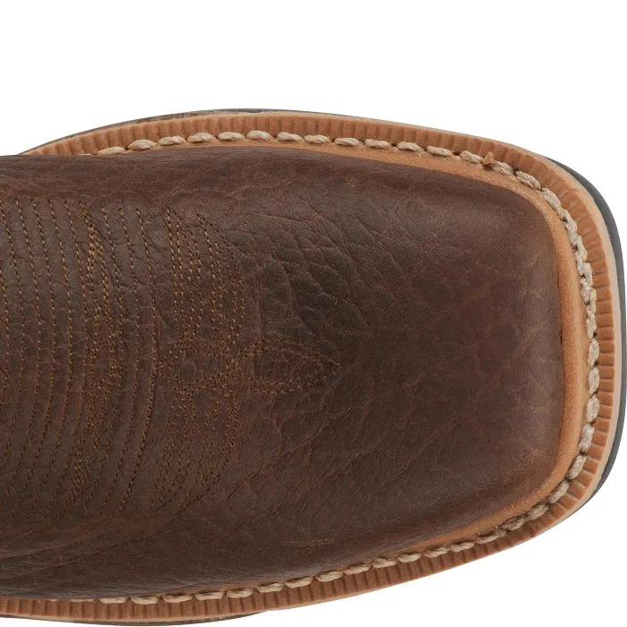 Wind Resistant Durable Shell Comfort Seeker Justin Mens Waterproof Roughneck Steel Toe Work Boots Style WK2115