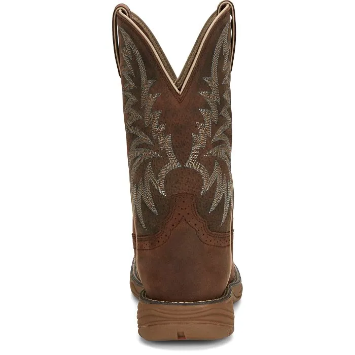 Modern Cut rubber JUSTIN RUSH STAMPEDE WESTERN WORK BOOT STYLE SE7400