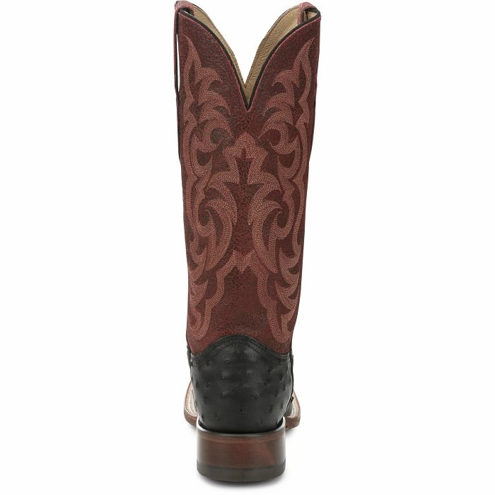 JUSTIN LADIES COWGAL OSTRICH WESTERN BOOTS STYLE AQ8650 Punk Bold
