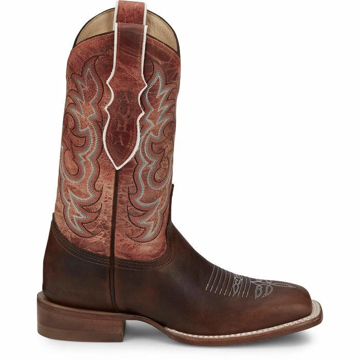 JUSTIN LADIES DUSTY WESTERN BOOTS STYLE AQ7020 Textile Lining