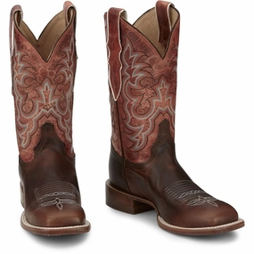 Comfortable Padding JUSTIN LADIES DUSTY WESTERN BOOTS STYLE AQ7020